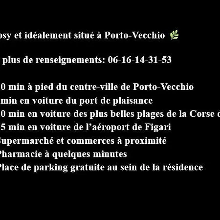 1 Bedroom Near The Center For 2-4 People * Porto-Vecchio (Corsica)